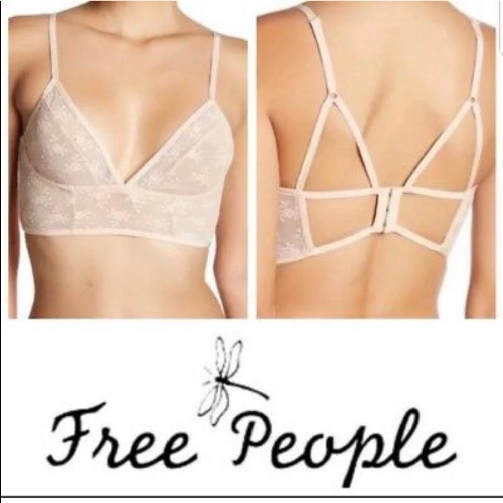 Free People Isabella Mesh Underwire bralette.